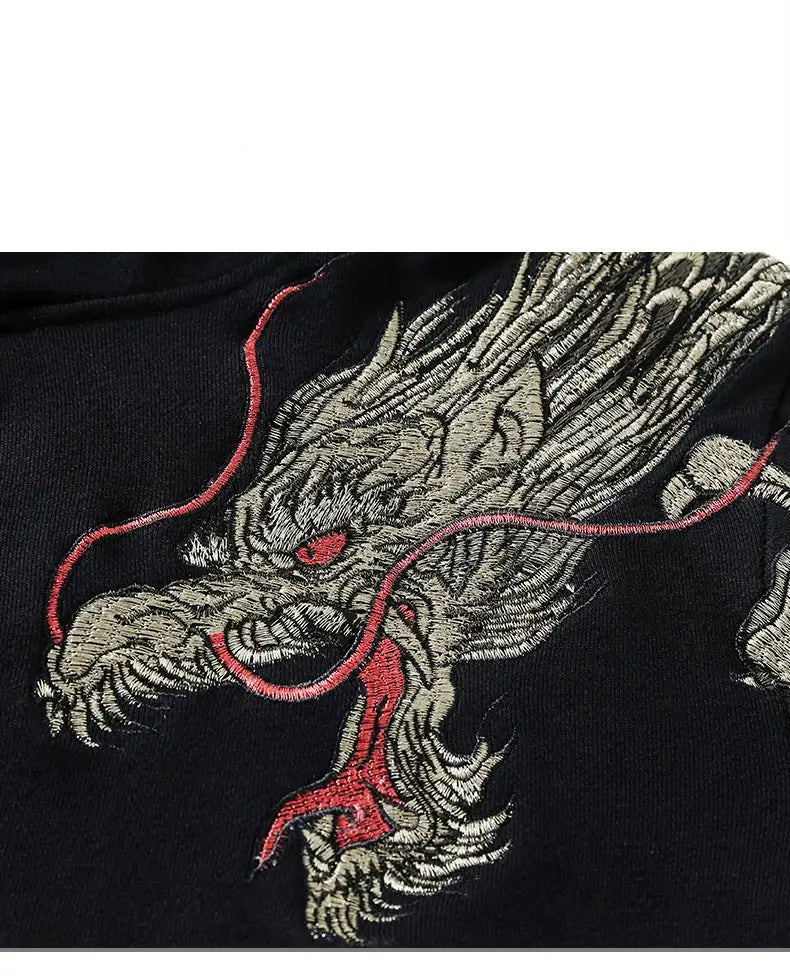 Japanese Dragon Sleeve Hoodie